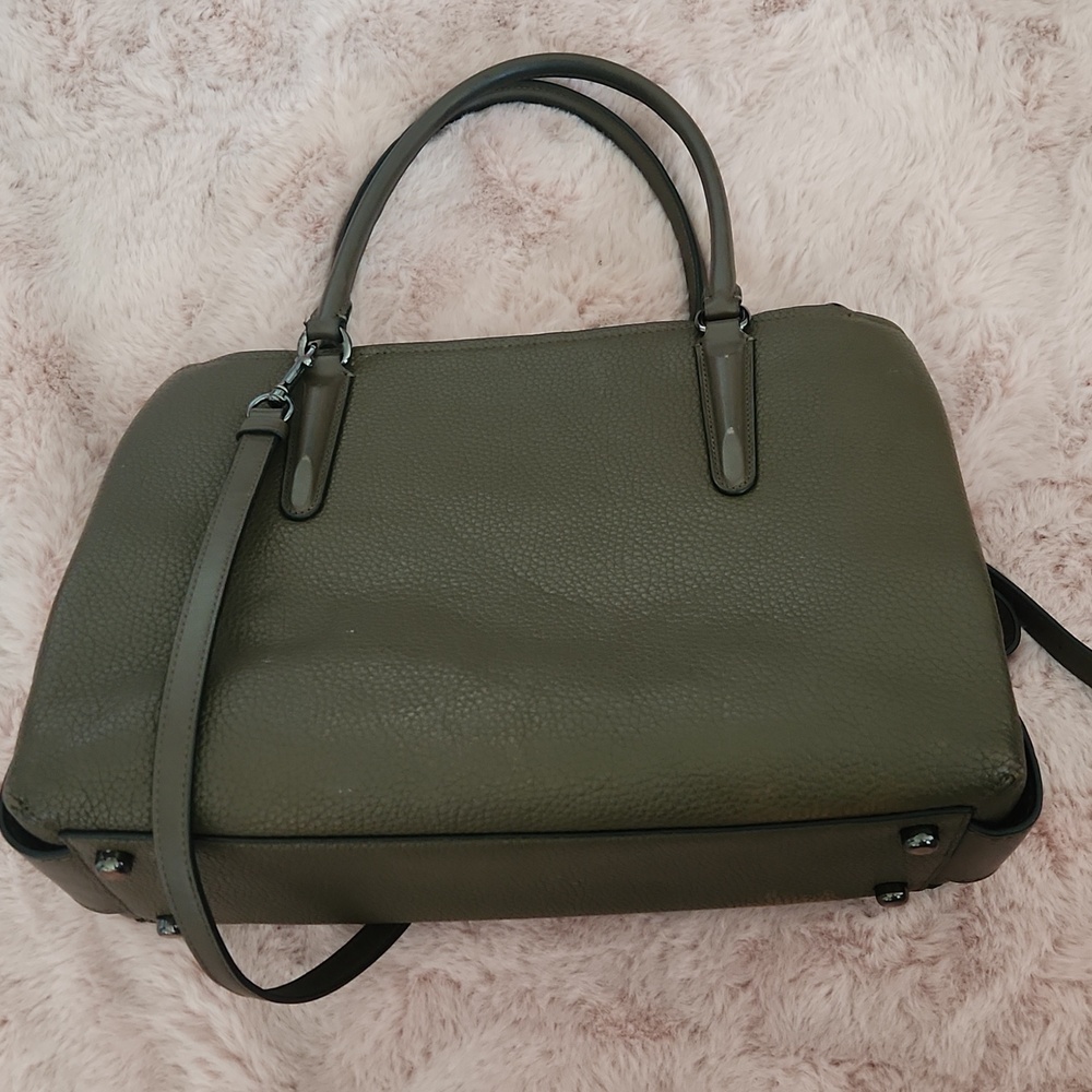 Coach Taupe Leather Satchel - Picture 8 of 8